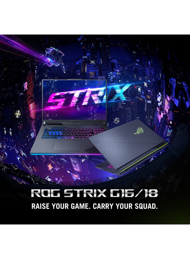 ASUS - ROG Strix G16 Laptop With 16-Inch Full HD (1920x1080) 165Hz Display, Core i7-13650HX Processor/16GB RAM DDR5/1TB SSD/8GB NVIDIA GeForce RTX 4060 Graphics/Windows 11 Home/ English/Arabic Eclipse Gray - Image 1