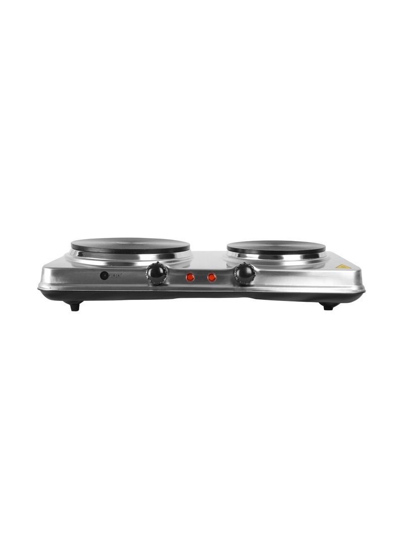 عفرا AFRA, Double Electric Hotplate, 2500W, Thermostatic Control, Stainless Steel, Overheat Protection, G-MARK, ESMA, ROHS, and CB Certified, AF-2500HPSS, 2 years Warranty 2500 W AF-2500HPSS Silver  - Image 5