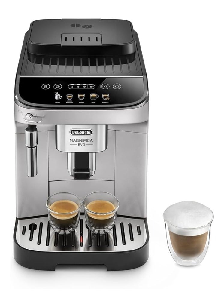De'Longhi De'Longhi Magnifica Evo, Fully Automatic Coffee and Cappuccino Machine, 5 Recipes 1.8 L 1450 W ECAM290.31.SB Silver and  Black  - Image 1