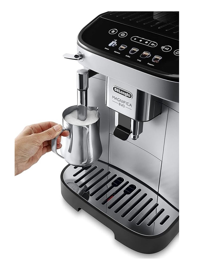 De'Longhi De'Longhi Magnifica Evo, Fully Automatic Coffee and Cappuccino Machine, 5 Recipes 1.8 L 1450 W ECAM290.31.SB Silver and  Black  - Image 5