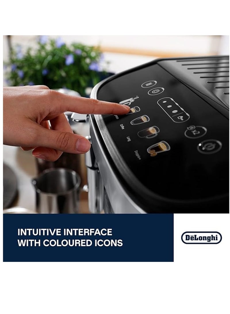 De'Longhi De'Longhi Magnifica Evo, Fully Automatic Coffee and Cappuccino Machine, 5 Recipes 1.8 L 1450 W ECAM290.31.SB Silver and  Black  - Image 2