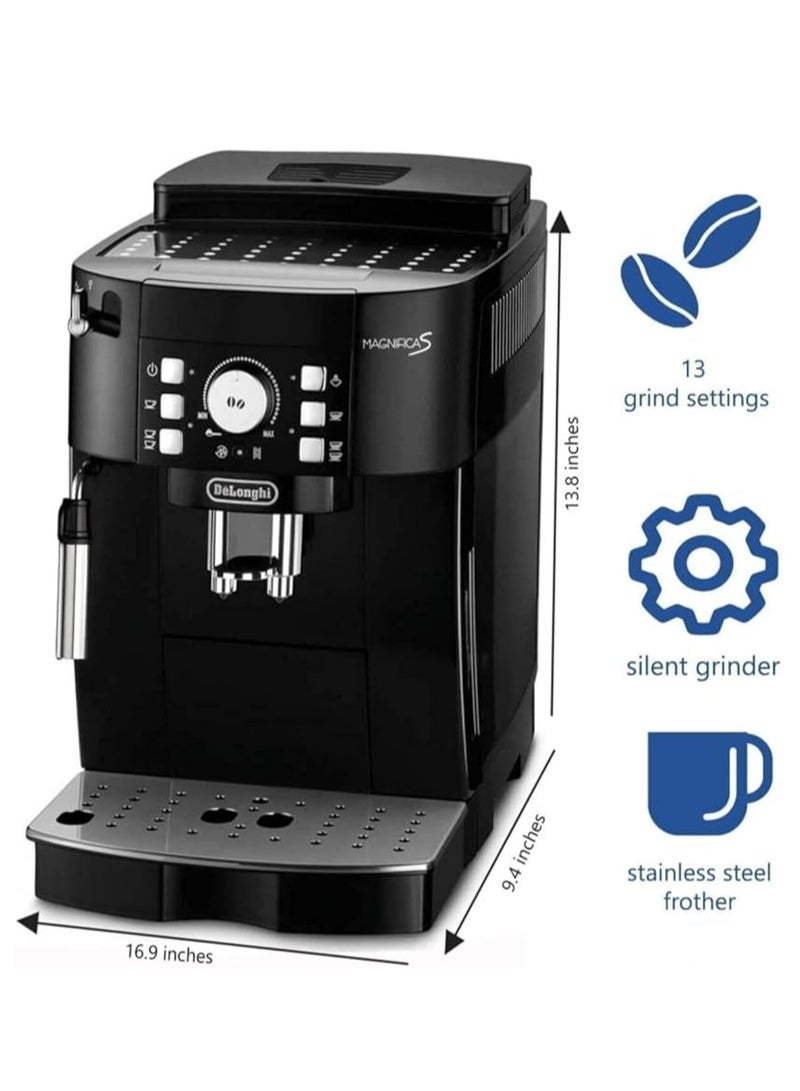 De'Longhi - De'Longhi Magnifica Automatic Coffee Maker 1.8 L 1450 W ECAM21.117.B Black - Image 1