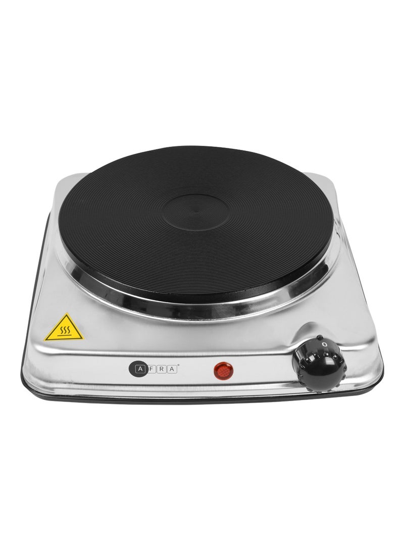 عفرا AFRA Single Electric Hotplate, 1500W, Thermostatic Control, Stainless Steel, Overheat Protection, G-MARK, ESMA, ROHS, and CB Certified, AF-1500HPSS, 2 years Warranty 1500 W AF-1500HPSS Silver  - Image 1