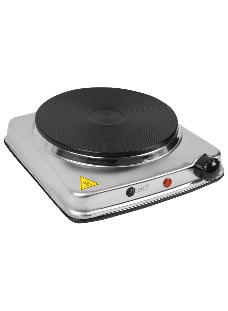 عفرا AFRA Single Electric Hotplate, 1500W, Thermostatic Control, Stainless Steel, Overheat Protection, G-MARK, ESMA, ROHS, and CB Certified, AF-1500HPSS, 2 years Warranty 1500 W AF-1500HPSS Silver  - Image 2