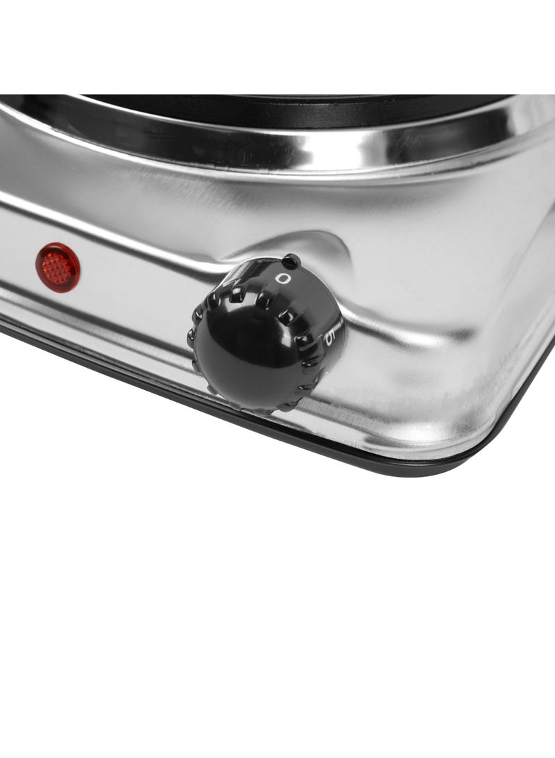 عفرا AFRA Single Electric Hotplate, 1500W, Thermostatic Control, Stainless Steel, Overheat Protection, G-MARK, ESMA, ROHS, and CB Certified, AF-1500HPSS, 2 years Warranty 1500 W AF-1500HPSS Silver  - Image 3