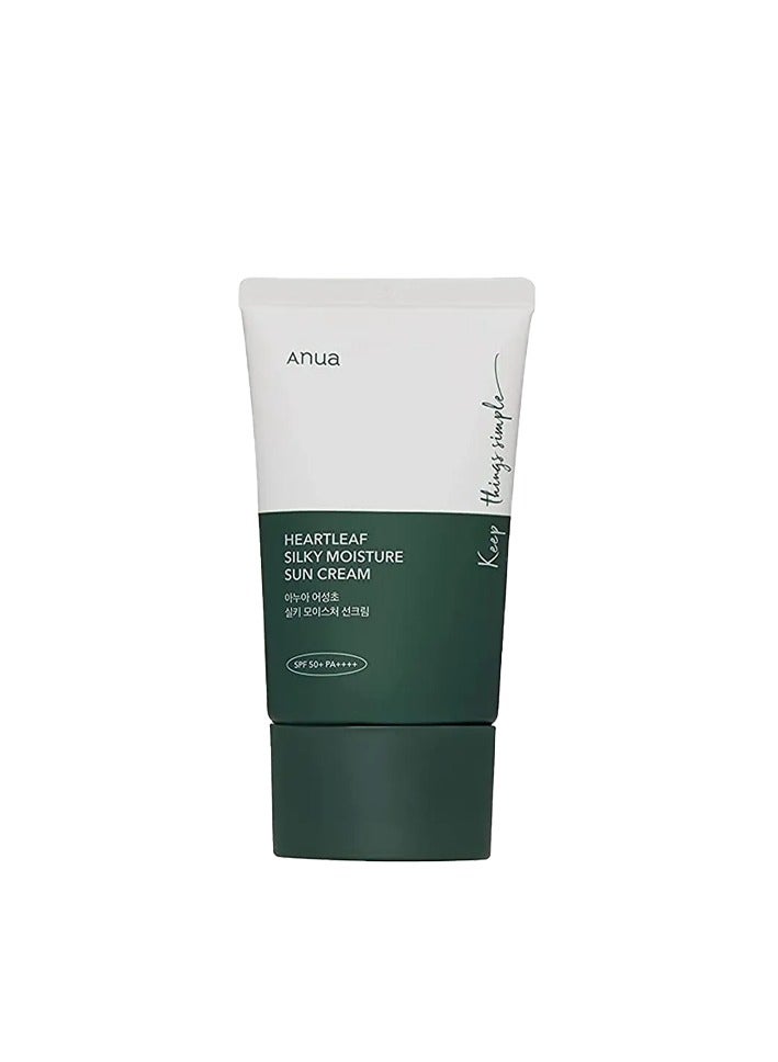 Anua Heartleaf Silky Moisture Sun Cream Green 50 MLml 