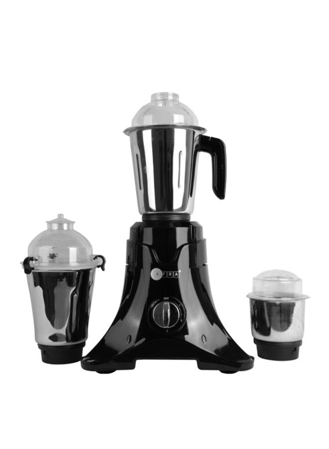 AFRA AFRA Heavy-Duty Mixer Grinder, 3 in 1, Black Gloss Finish, Stainless Steel Jars & Blades, Total Jar Capacity 2900ml, 750W, 18000 RPM Motor, ESMA, RoHS, and CB Certified, AF-7500BLBK, 2 Years Warranty 2900 ml 750 W AF-7500BLBK Black  - Image 1