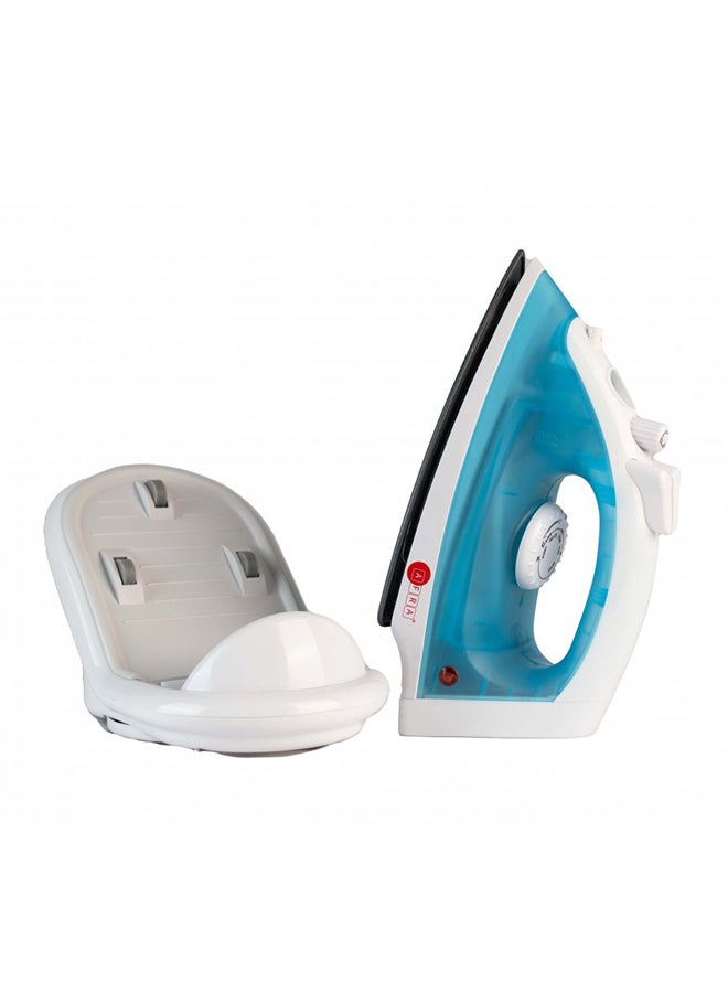 AFRA AFRA Cordless Steam Iron, 1600 W, Ceramic Coat Soleplate, Quick Reheat, Water Level Indicator, Overheat Protection, White/Blue, G-MARK, ESMA, ROHS, and CB Certified, AF-1600IRBL, with 2 years Warranty 100 ml 1600 W AF-1600IRBL White & Blue  - Image 2