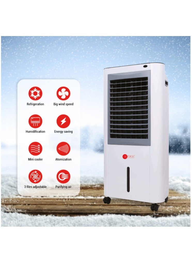 عفرا 5 In 1 Air Cooler, 12L Capacity, Wide Area Cooling & Circulation, Swing Setting, Speed Settings, G-MARK, ESMA, ROHS, And CB Certified, 2 Years Warranty 12 L 80 W AF-80COWT White - Image 2