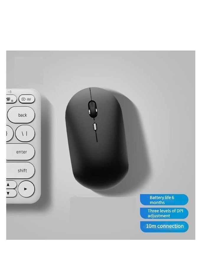 M241 Wireless Mouse Office Mouse Home Business Office Laptop Desktop USB Interface Plug and Play Light Sound Mouse Wireless Black