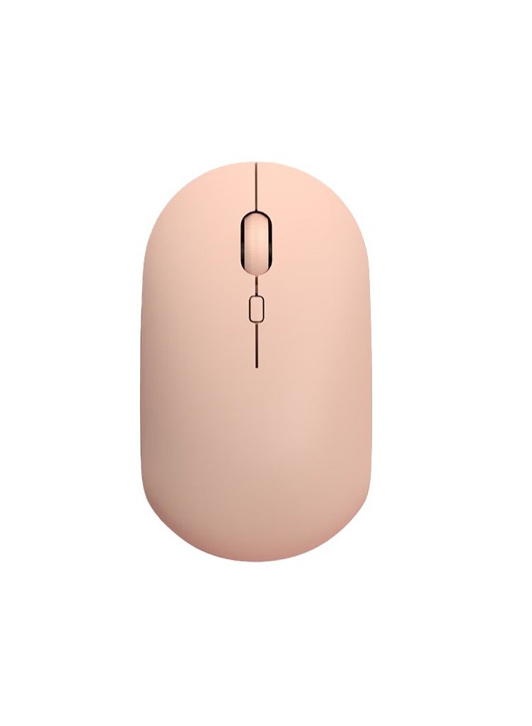 HP M241 Wireless Mouse Office Mouse Home Business Office Laptop Desktop USB Interface Plug and Play Light Sound Mouse Wireless Milk tea  - Image 1