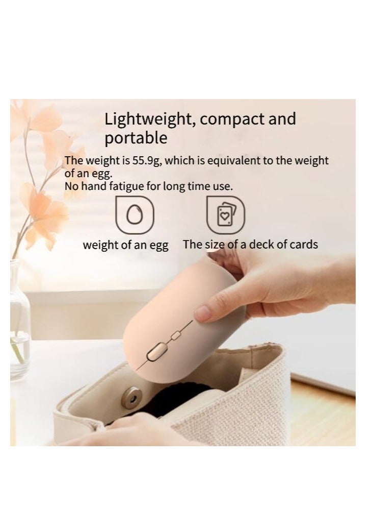 M241 Wireless Mouse Office Mouse Home Business Office Laptop Desktop USB Interface Plug and Play Light Sound Mouse Wireless Milk tea