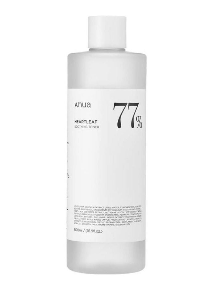 Anua Heartleaf 77% Soothing Toner 500ml  - Image 1