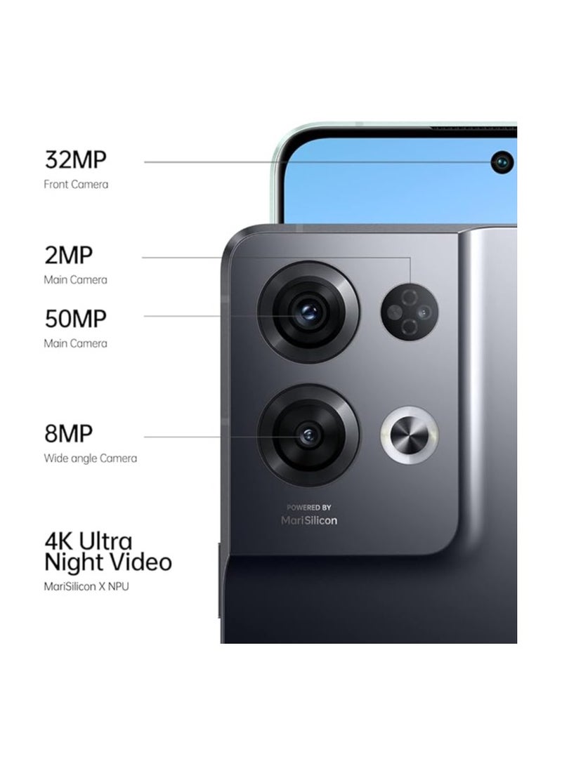 OPPO Reno8 Pro 5G Dual SIM 12GB RAM 256GB ROM Black - International Version  - Image 5
