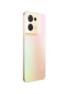 أوبو هاتف Reno8 Pro 5G ثنائي الشريحة، وذاكرة وصول عشوائي (RAM) سعة 12 جيجابايت، وذاكرة قراءة فقط (ROM) بسعة 256 جيجابايت، ذهبي لامع - الإصدار العالمي  - Image 4