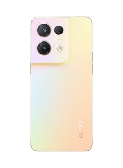 أوبو هاتف Reno8 Pro 5G ثنائي الشريحة، وذاكرة وصول عشوائي (RAM) سعة 12 جيجابايت، وذاكرة قراءة فقط (ROM) بسعة 256 جيجابايت، ذهبي لامع - الإصدار العالمي  - Image 3
