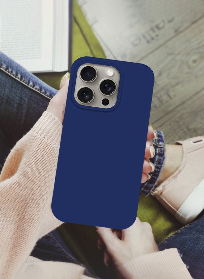 مارجون جراب iPhone 15 Pro Max من السيليكون، غطاء حماية كامل الجسم، جراب هاتف نحيف مقاوم للصدمات ومضاد للخدش، بطانة ناعمة من الألياف الدقيقة - Image 3