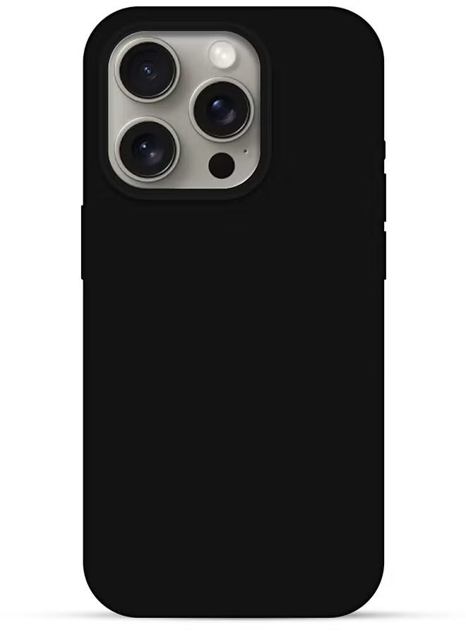 MARGOUN 2Packs Case Cover for  Apple iPhone 15 Pro Max, Silicone Case Full Body Protective Cover Shockproof Slim Phone Case Anti-Scratch Soft Microfiber Lining with Screen Protector Black - Image 3