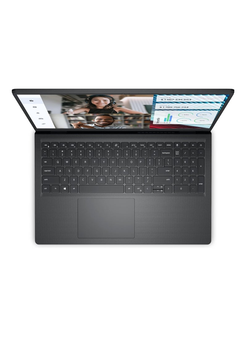 DELL - Vostro 3520 Laptop With 15.6-inch FHD 120Hz / Intel Core i5-1235U / 8GB RAM / 512GB SSD / Nvidia GeForce MX550 2G DDR6 / Ubuntu - English/Arabic Black - Image 1