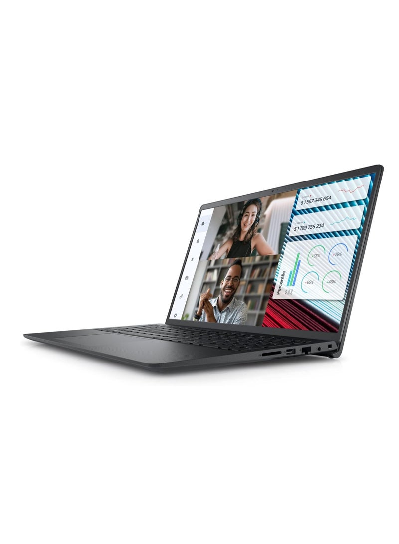 DELL - Vostro 3520 Laptop With 15.6-inch FHD 120Hz / Intel Core i5-1235U / 8GB RAM / 512GB SSD / Nvidia GeForce MX550 2G DDR6 / Ubuntu - English/Arabic Black - Image 1