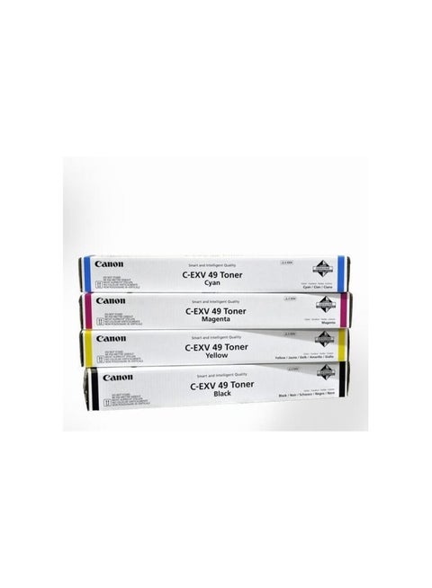 Genuine C-EXV 49 Toner Cartridge Multipack Multicolour