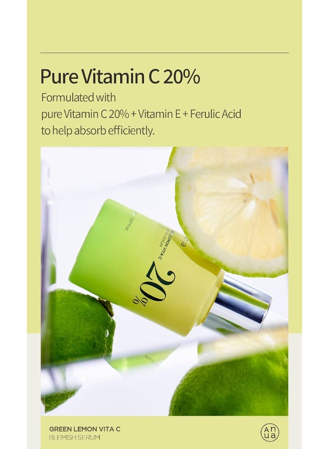 Anua - Green Lemon Vitamin C Serum With Vitamin E, Hyaluronic And Ferulic Acid - 20ml - Image 1
