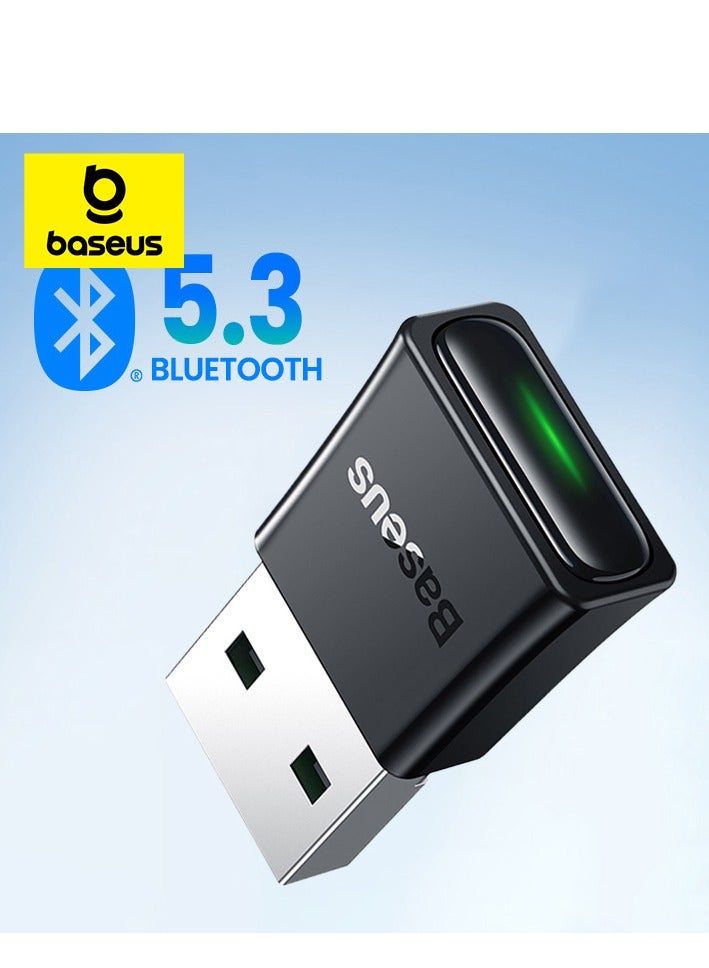 USB Bluetooth 5.3 Adapter For PC, Bluetooth Dongle For Computer Desktop Laptop, Wireless Transfer For Bluetooth Headphones Speakers Keyboard Mouse Printers Support Windows 11/10/8.1 OS Black - pnsku/N70069073V/45/_/1714973436/7b6a171f-1adf-48e7-b58d-190f08b52aa7