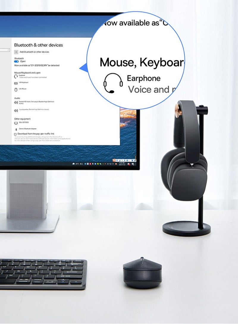 بيسوس - محول USB بلوتوث 5.3 للكمبيوتر الشخصي، دونجل بلوتوث للكمبيوتر المكتبي والكمبيوتر المحمول، نقل لاسلكي لسماعات الرأس بلوتوث ومكبرات الصوت وطابعات لوحة المفاتيح والماوس تدعم نظام التشغيل Windows 11/10/8.1 - Image 1