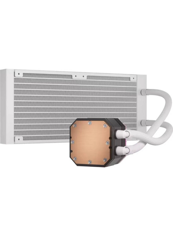 CORSAIR iCUE H100i ELITE CAPELLIX XT White Liquid CPU Cooler – 240mm Radiator, Dual 120mm AF RGB ELITE Fans, Ultra-Bright Capellix RGB Pump, Zero RPM Mode, Quiet High-Performance Cooling, Pre-Applied XTM70 Paste, Intel & AMD Compatible | CW-9060072-WW White - Image 3