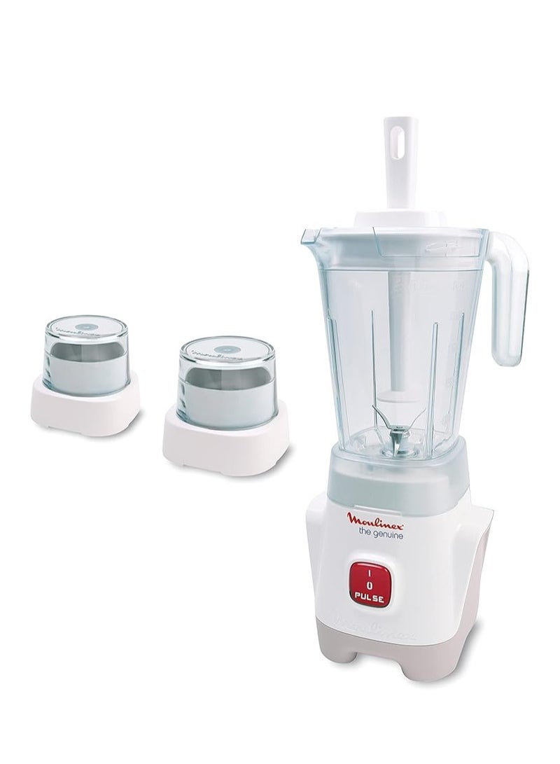 Moulinex Blender With Grinder And Grater 400 Watt capacity 1.5 liter White LM2421EG 400 W LM2421EG White  - Image 1