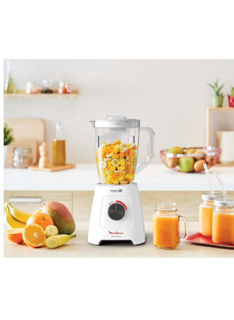 Moulinex Blendfroce Blender, 800 Watt, 2 Liters, XL Chopper - 2 L 800 W LM42X2EG White  - Image 4