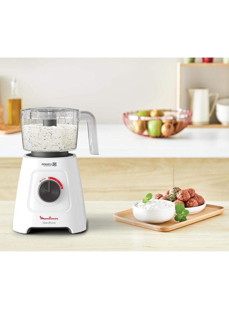 Moulinex - Blendfroce Blender, 800 Watt, 2 Liters, XL Chopper - 2 L 800 W LM42X2EG White - Image 1