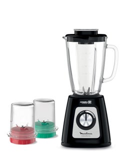 Moulinex Blendforce Blender, Glass Jar, Grinder and Grater - 1.75 L 800 W LM4358EG Black  - Image 1