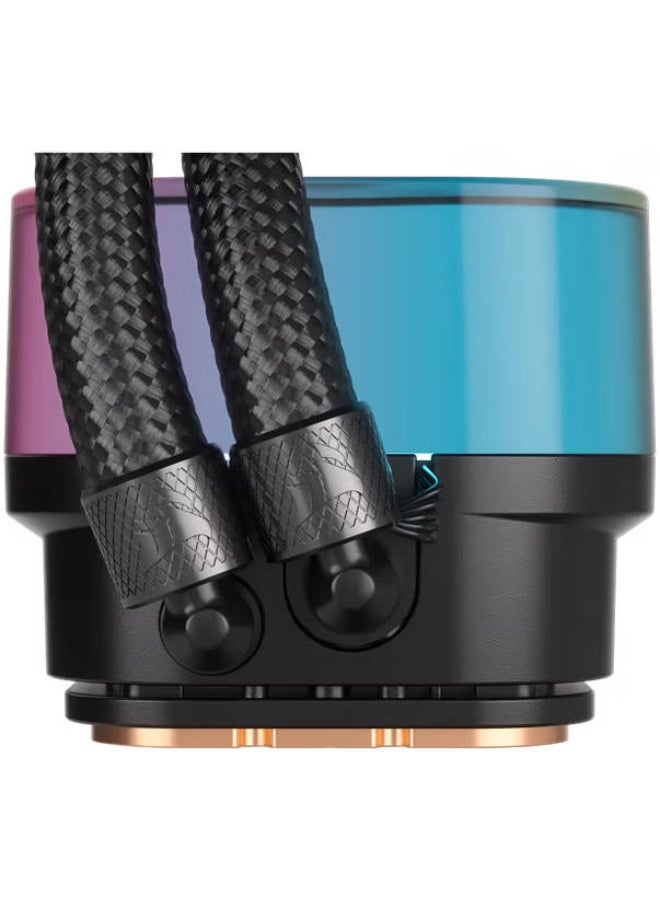 CORSAIR iCUE LINK H100i RGB 240mm AIO Liquid Cooler – QX120 RGB Fans, Copper Cold Plate, XTM70 Paste, iCUE LINK Hub, Zero-RPM Mode, Intel & AMD Compatible, Black | CW-9061001-WW Black - Image 5