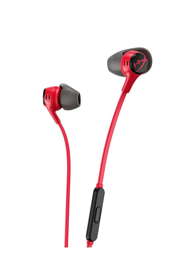 هايبركس سماعات أذن للألعاب HyperX Cloud II مع ميكروفون باللون الأحمر - Image 1