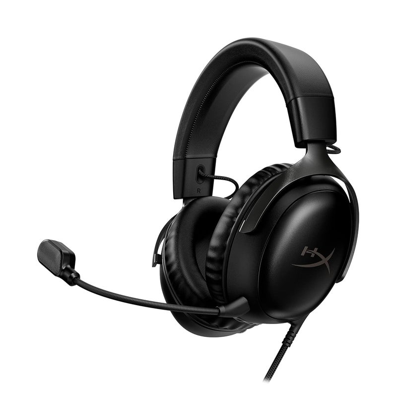 HYPERX Cloud III Over Ear Wired Gaming Headset, PC, PS5, Xbox Series X|S, Angled 53Mm Drivers, DTS, Memory Foam, Durable Frame, Ultra-Clear 10Mm Mic, USB-C, USB-A, 3.5Mm Black | 727A8AA - Image 1