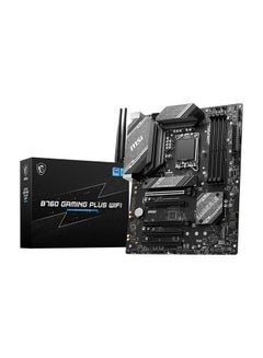 إم اس أي اللوحة الأم B760 Gaming Plus WIFI DDR5 ATX، مقبس LGA 1700، مجموعة شرائح Intel B760، وضع ثنائي القناة، Intel Wi-Fi 6E، فتحة PCI-E x16 5x، تخزين 2x M.2  - Image 1