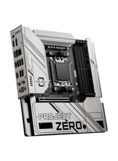 إم اس أي لوحة أم B650M PROJECT ZERO mATX AM5، AMD B650، 4 فتحات DDR5 وسعة قصوى 128 جيجابايت، Wi-Fi 6E / BT5.3، 2x M.2، 1x HDMI / DP 1.4، 1x PCI-E x16 | 911-7E09-003  - Image 5