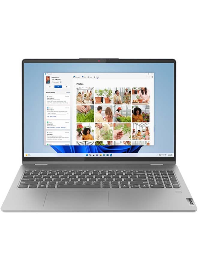 Lenovo - IDEAPAD FLEX 5 (Upgraded Version) Laptop With 16-Inch 2-In-1 Touchscreen Display, Core i7-1355U Processor/16GB RAM/512GB SSD/Integrated Graphics/Windows 11 Home English Artic Grey - Image 1
