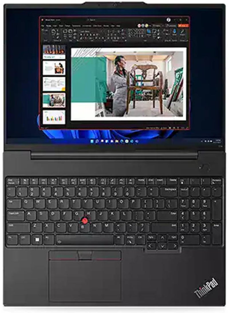 ThinkPad E16 GEN1 (21JN0016GP) (Upgraded Version) Laptop With 16-Inch Display, Core-i5-1335U Processor/8GB RAM/512GB SSD/Windows 11 Pro/Intel Iris Xe Graphics English Black