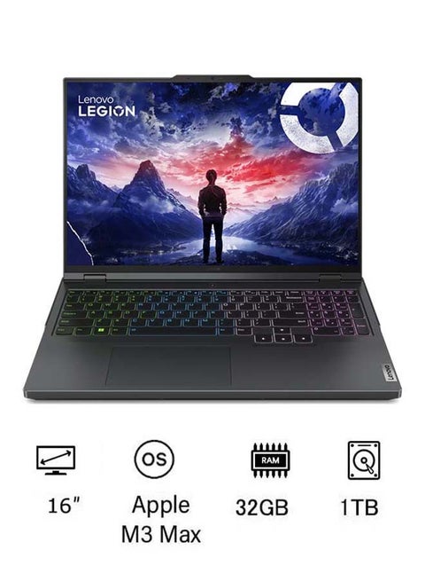 Legion Pro 5 Laptop With 16-Inch Display, Core i9-14900HX Processor/32GB RAM/1TB SSD/8GB Nvidia Geforce 4070 Graphics Card/Windows 11 English/Arabic Onyx Grey (Upgraded Version)
