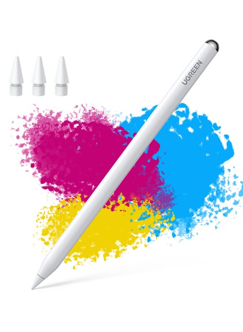 iPad Pencil With Magnetic Wireless Charging, Fast Charge For Apple iPad, Bluetooth Power Display, Tilt Sensitivity Stylus Pen For iPad Compatible With iPad 2018-2022, iPad, Pro, Air, Mini Silver