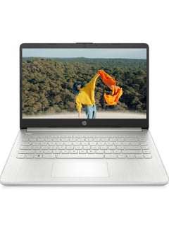 إتش بي أحدث كمبيوتر محمول 14 أنيق ونحيف مزود بشاشة FHD مقاس 14 بوصة ومعالج Core i5 وذاكرة وصول عشوائي سعة 16 جيجابايت ومحرك أقراص SSD Nvme سعة 512 جيجابايت ورسومات Intel UHD/نظام التشغيل Windows 11/منفذ بطاقة Lan  - Image 1