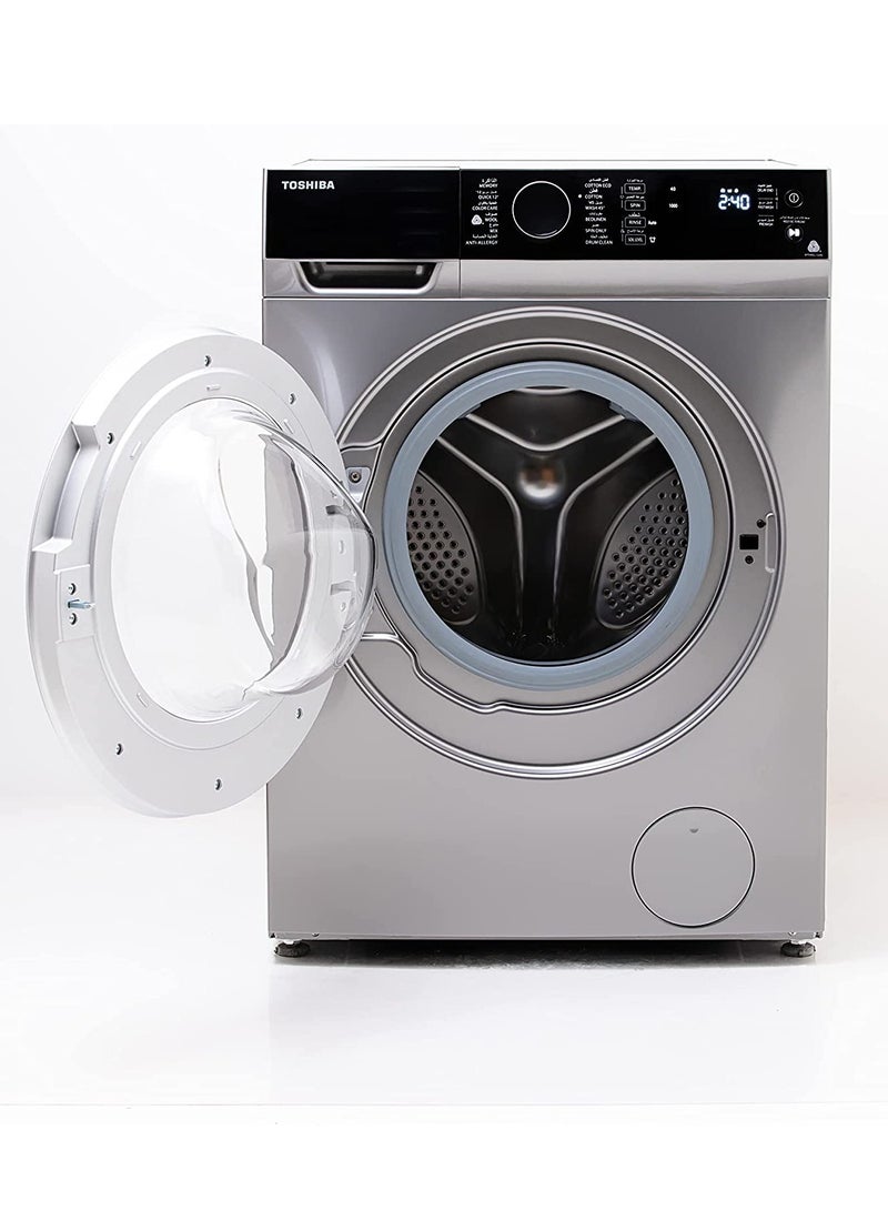 Toshiba - Full Automatic Washing Machine Front Loading Touch Screen  8 KG 8 kg TW-BJ90M4E(SK) Silver - Image 1