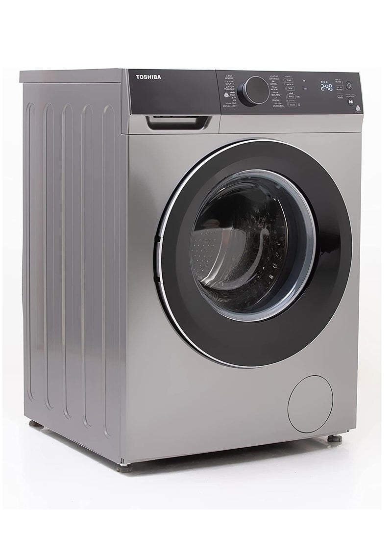 Toshiba - Full Automatic Washing Machine Front Loading Touch Screen  8 KG 8 kg TW-BJ90M4E(SK) Silver - Image 1