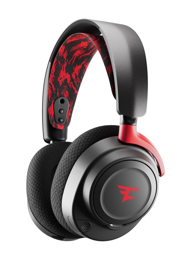 steelseries Arctis Nova 7 FaZe Clan Edition Multi-System Gaming & Mobile Headset, 40mm Neodymium Drivers, ClearCast Gen2 Retractable Boom, Wide Compatibility, Black | 61556 - Image 1