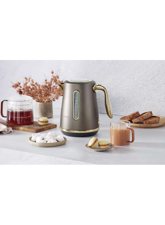 Breville Soft Top Luxe Brass Kettle (International Version) 1.7 L 2400 W BKE735PMB2IAN1/AU Portobello Mushroom - Image 2