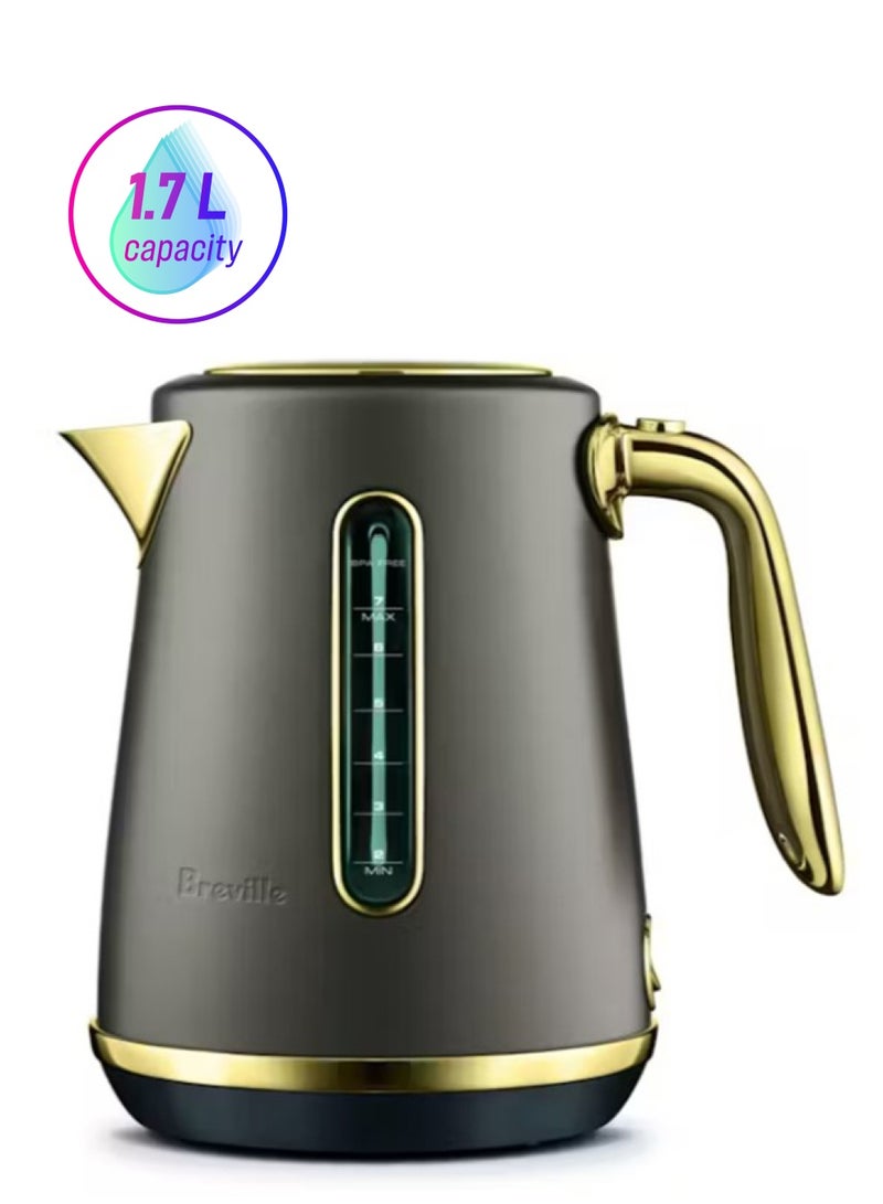 Breville Soft Top Luxe Brass Kettle (International Version) 1.7 L 2400 W BKE735PMB2IAN1/AU Portobello Mushroom - Image 1