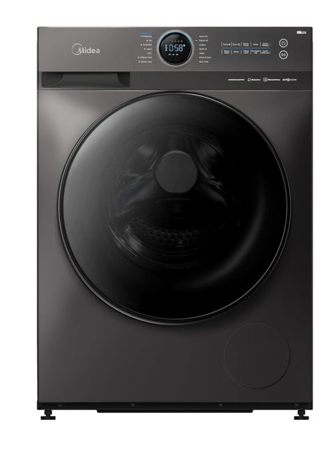 Automatic Washing Machine Front Load 9 kilograms 1400 RPM Inverter motor and steam function 15 Washing programs MF200W90B/TT MF200W90B/TT Titanium Gray