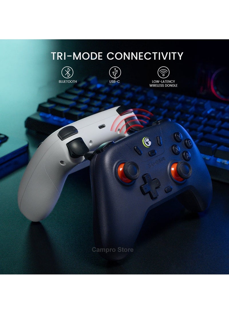جيم سير - Nova Lite 2.4g Wireless Controller for Windows PC, iPhone, Android, Switch Steam Deck, Bluetooth Controller Gamepad with Hall Effect Trigger,Turbo,Rumble Vibration (Nova Lite(Purple)) - Image 1